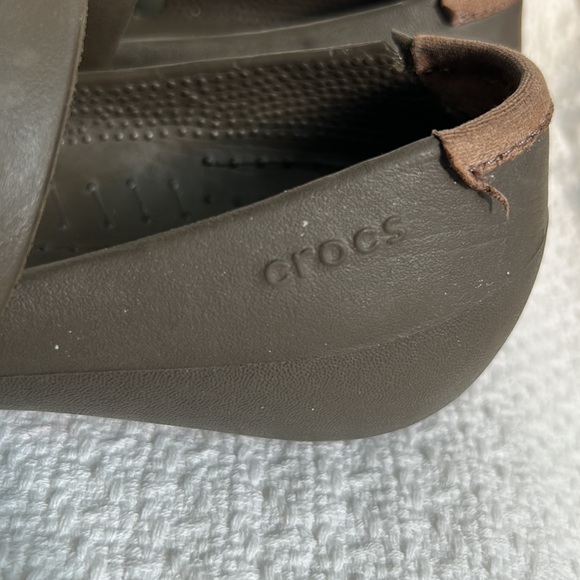 CROCS at work- Brown Mary Jane Sandals- size 5 - Picture 4 of 10
